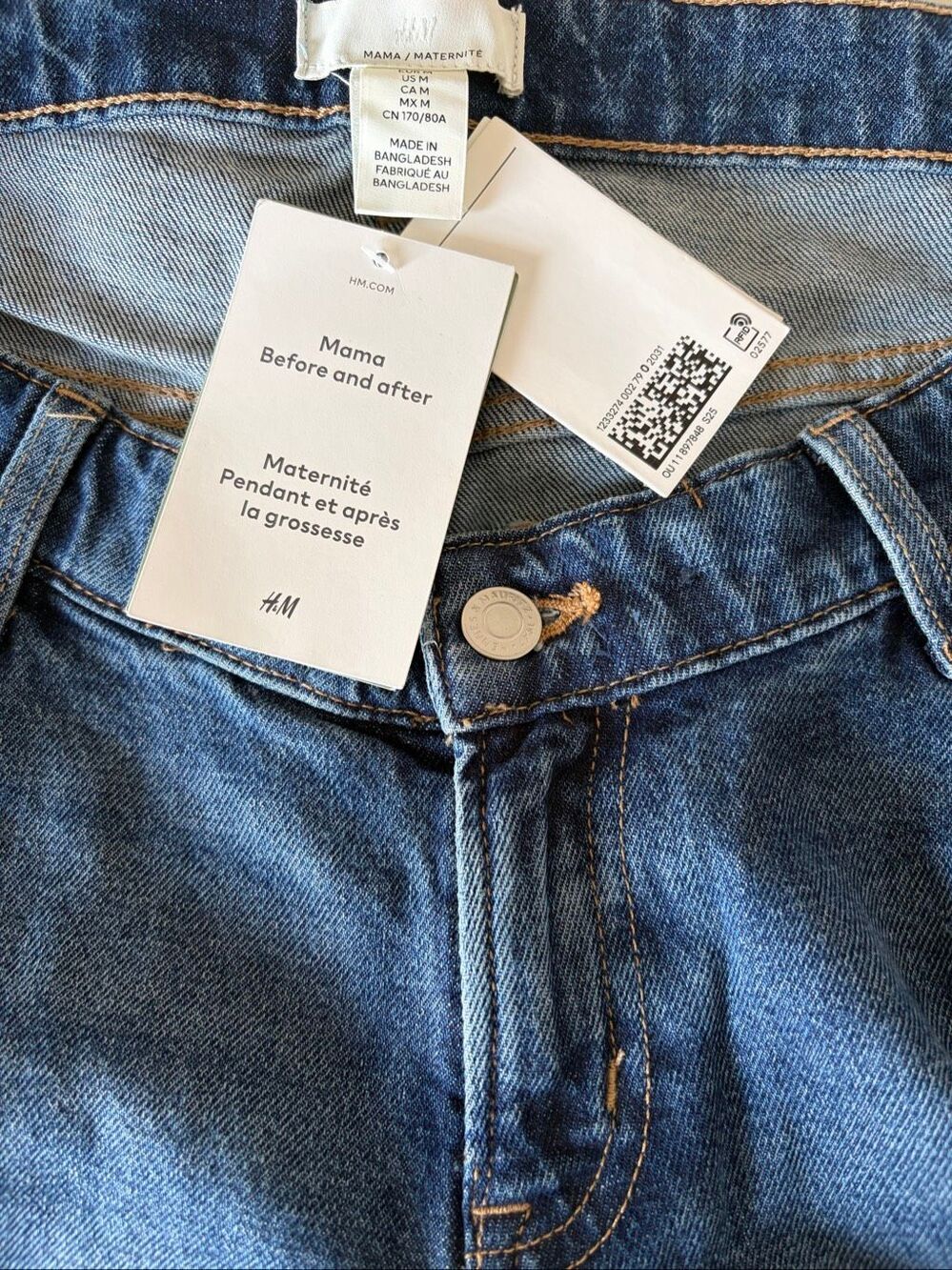 H&M Maternity Mama Before and After Jeans Sez M NWT - Picture 3 of 11